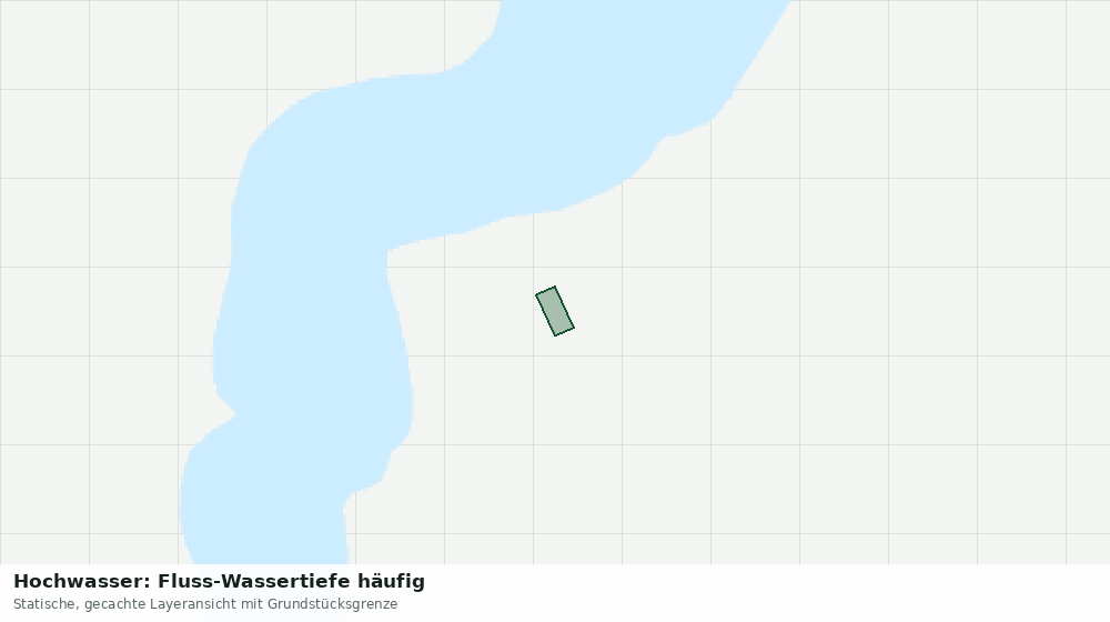 Statische Kartenansicht: Hochwasser: Fluss-Wassertiefe häufig