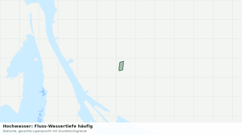 Statische Kartenansicht: Hochwasser: Fluss-Wassertiefe häufig