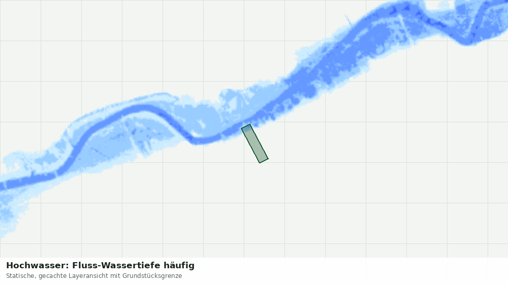 Statische Kartenansicht: Hochwasser: Fluss-Wassertiefe häufig