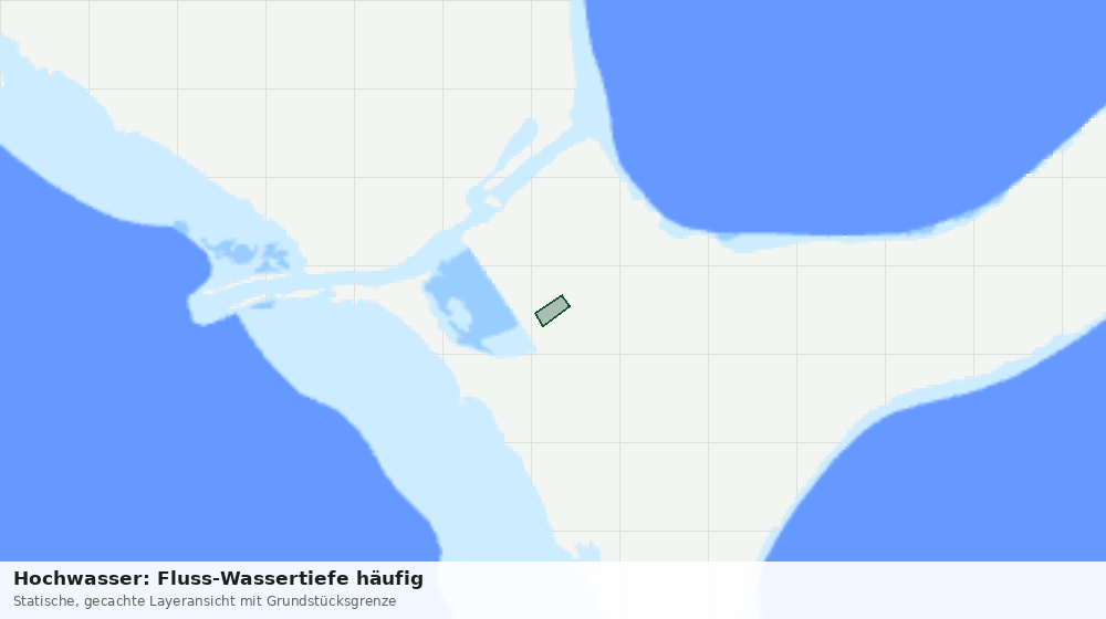 Statische Kartenansicht: Hochwasser: Fluss-Wassertiefe häufig