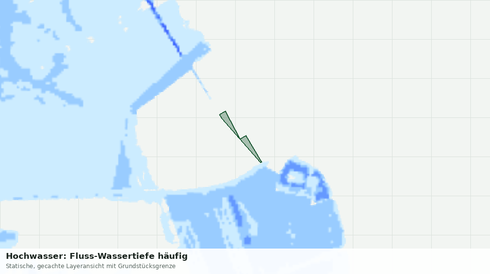 Statische Kartenansicht: Hochwasser: Fluss-Wassertiefe häufig
