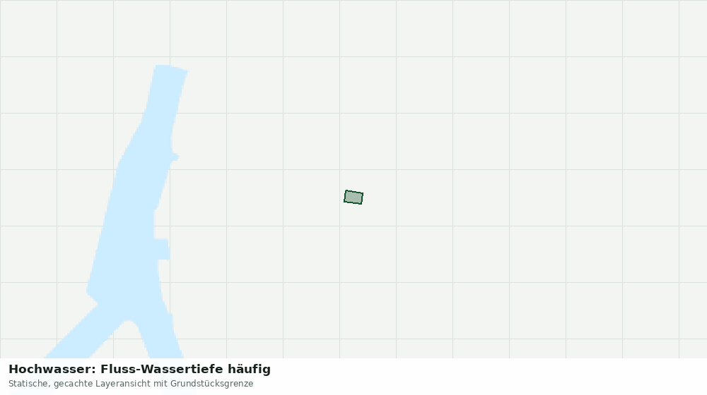 Statische Kartenansicht: Hochwasser: Fluss-Wassertiefe häufig