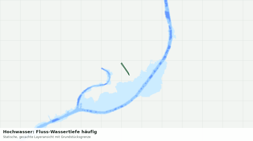 Statische Kartenansicht: Hochwasser: Fluss-Wassertiefe häufig