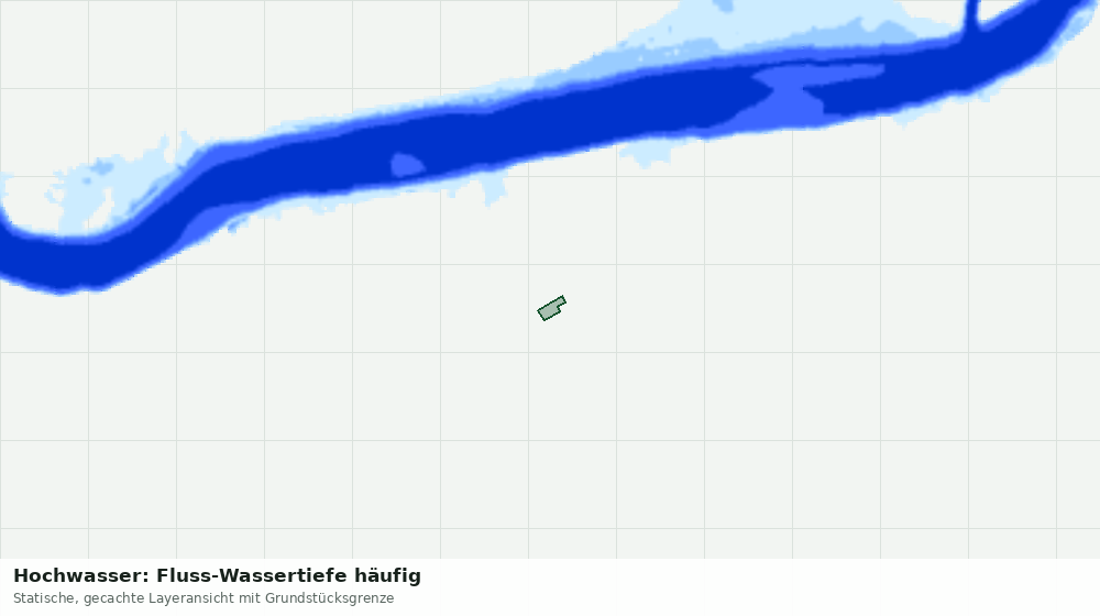 Statische Kartenansicht: Hochwasser: Fluss-Wassertiefe häufig