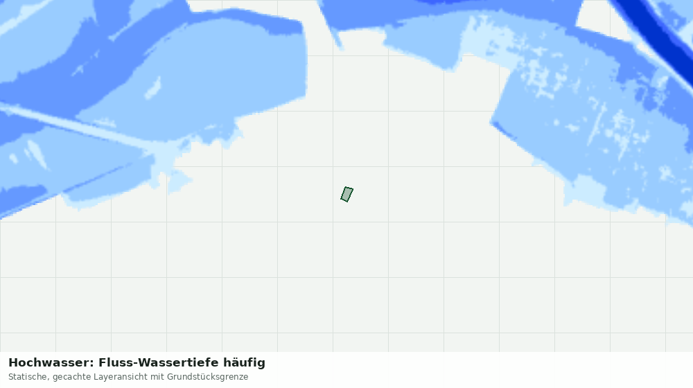 Statische Kartenansicht: Hochwasser: Fluss-Wassertiefe häufig