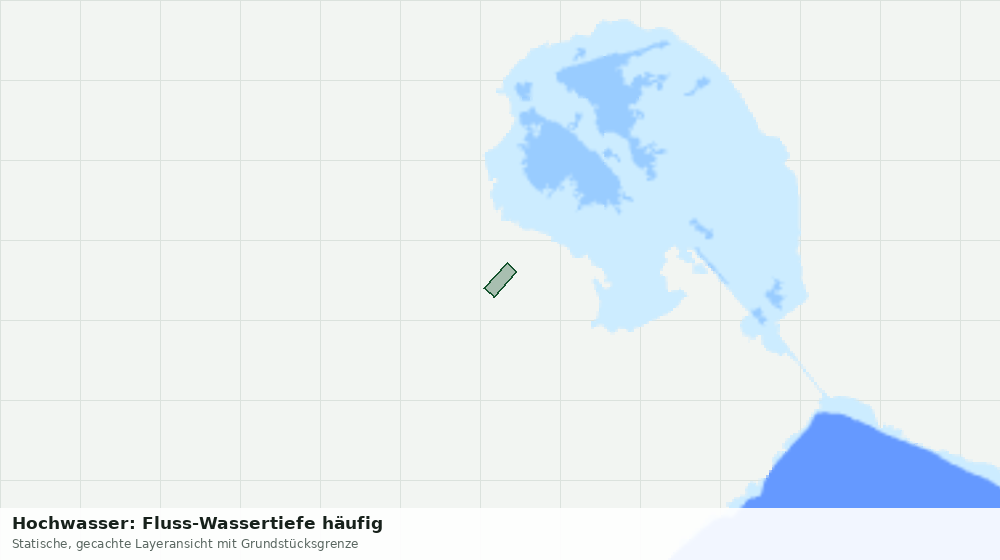 Statische Kartenansicht: Hochwasser: Fluss-Wassertiefe häufig