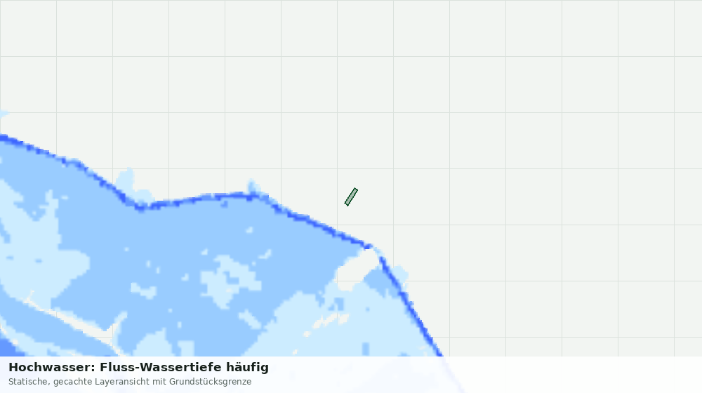Statische Kartenansicht: Hochwasser: Fluss-Wassertiefe häufig