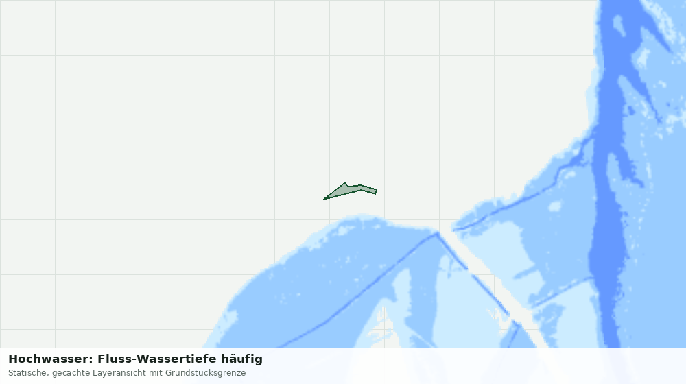 Statische Kartenansicht: Hochwasser: Fluss-Wassertiefe häufig