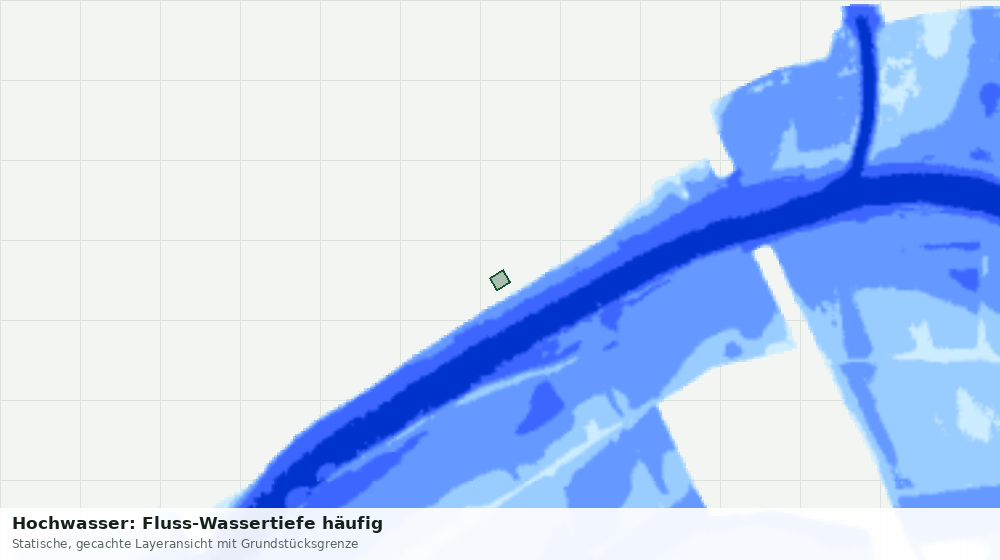 Statische Kartenansicht: Hochwasser: Fluss-Wassertiefe häufig