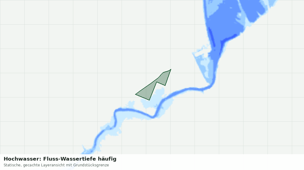 Statische Kartenansicht: Hochwasser: Fluss-Wassertiefe häufig