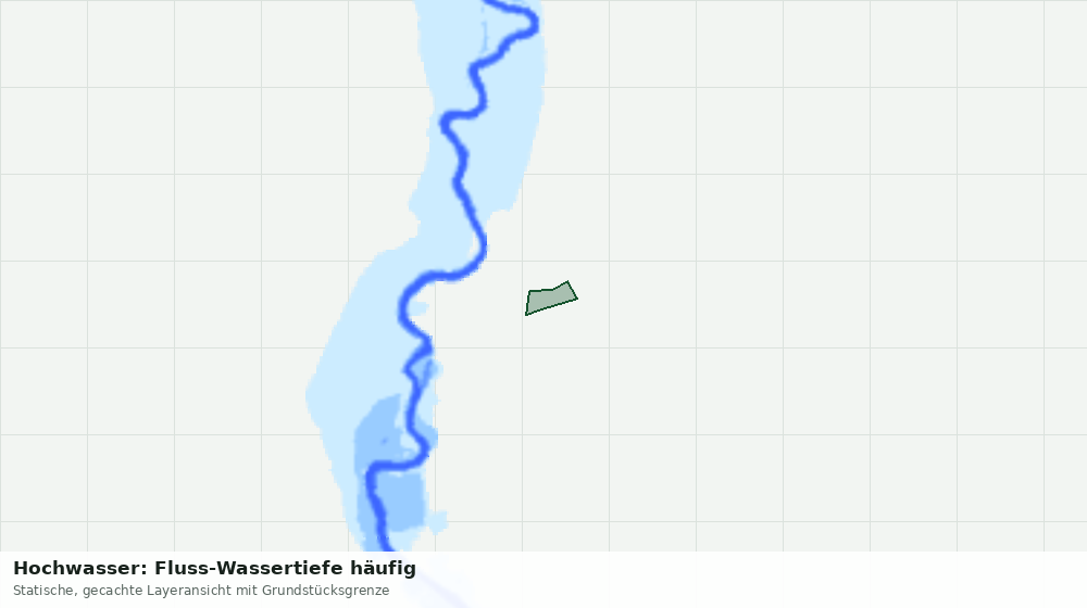 Statische Kartenansicht: Hochwasser: Fluss-Wassertiefe häufig