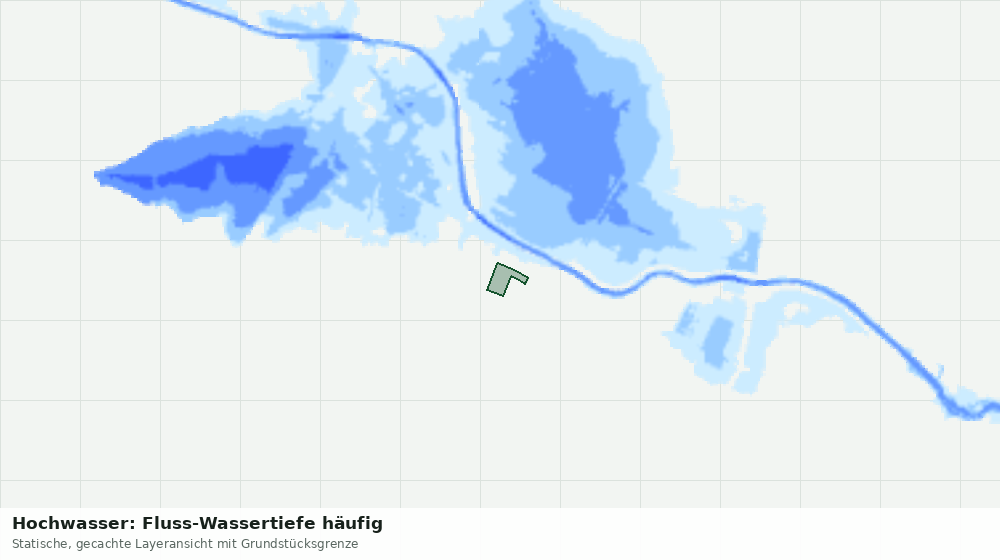 Statische Kartenansicht: Hochwasser: Fluss-Wassertiefe häufig