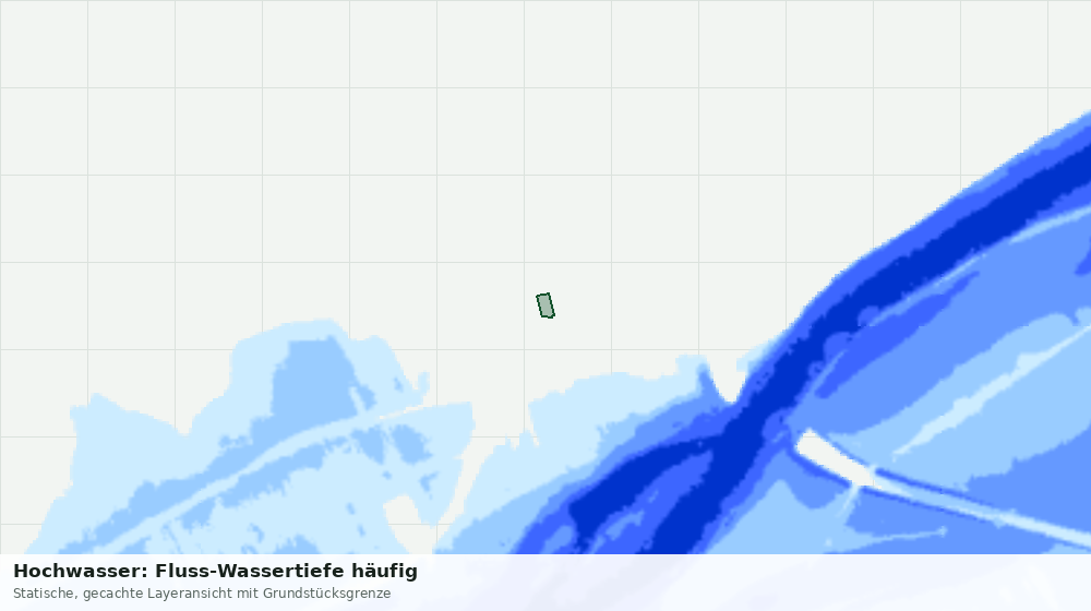Statische Kartenansicht: Hochwasser: Fluss-Wassertiefe häufig