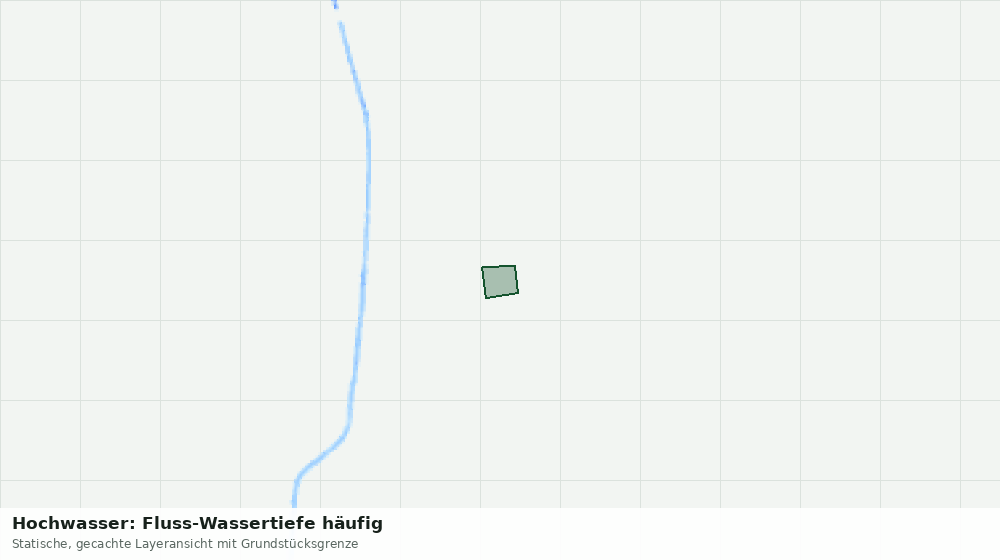 Statische Kartenansicht: Hochwasser: Fluss-Wassertiefe häufig