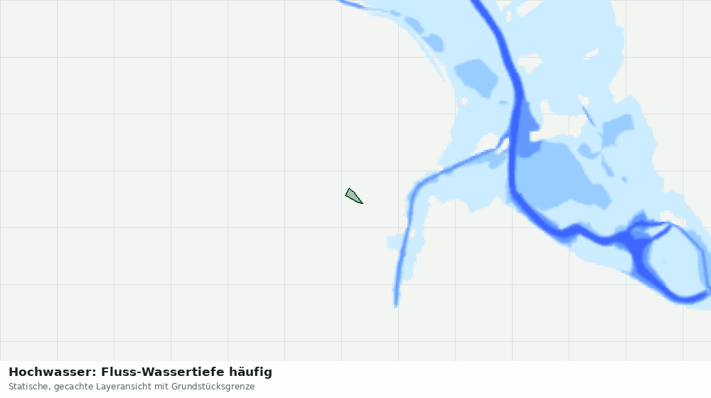 Statische Kartenansicht: Hochwasser: Fluss-Wassertiefe häufig