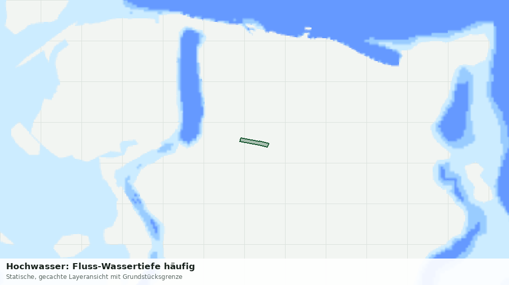 Statische Kartenansicht: Hochwasser: Fluss-Wassertiefe häufig