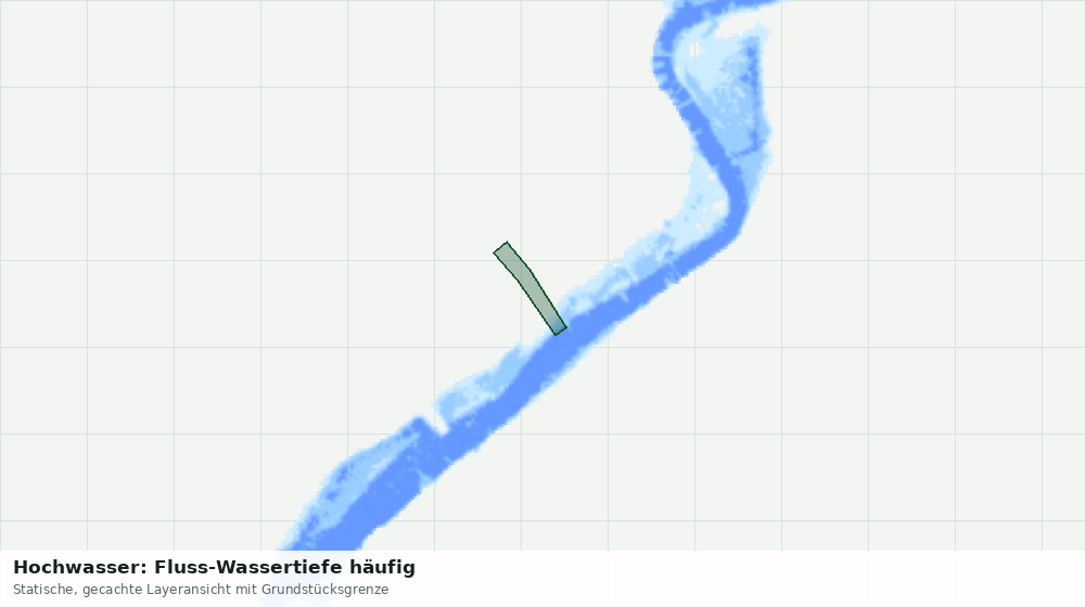 Statische Kartenansicht: Hochwasser: Fluss-Wassertiefe häufig