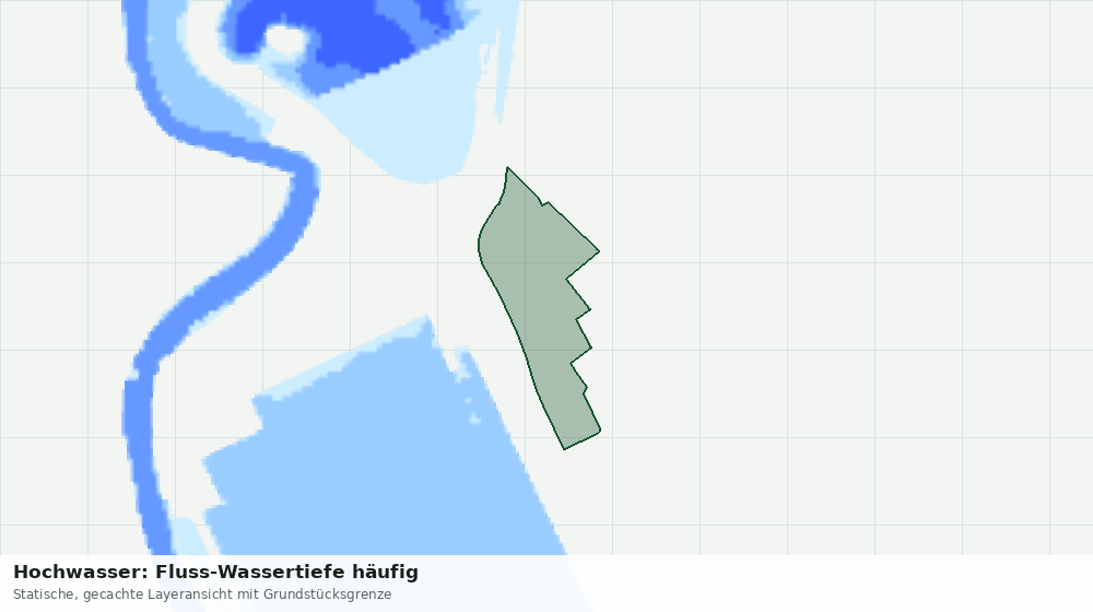 Statische Kartenansicht: Hochwasser: Fluss-Wassertiefe häufig