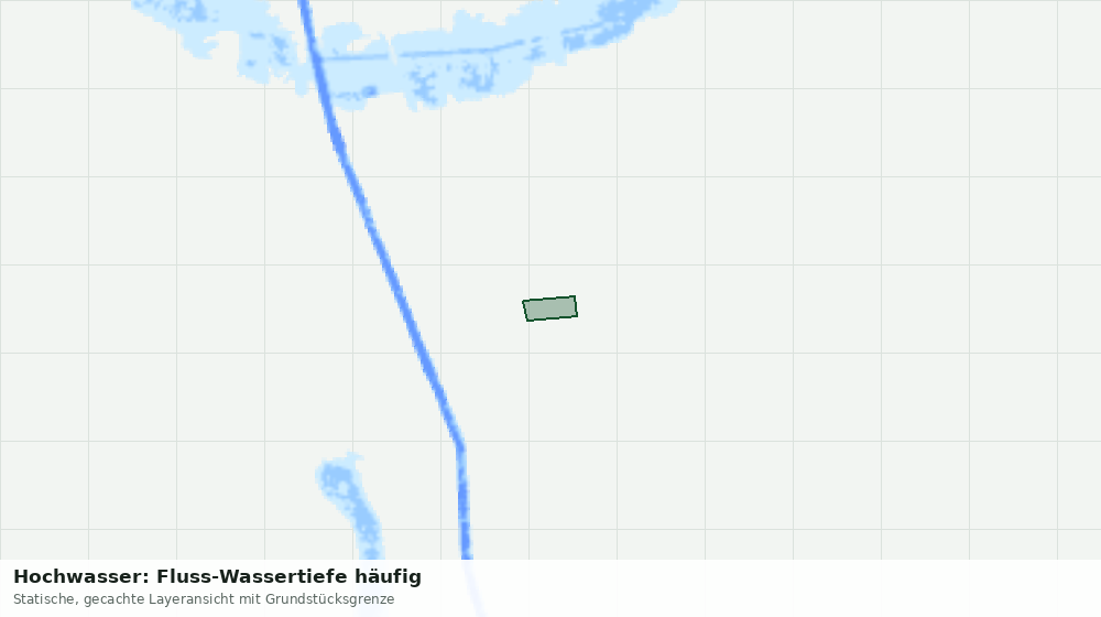 Statische Kartenansicht: Hochwasser: Fluss-Wassertiefe häufig