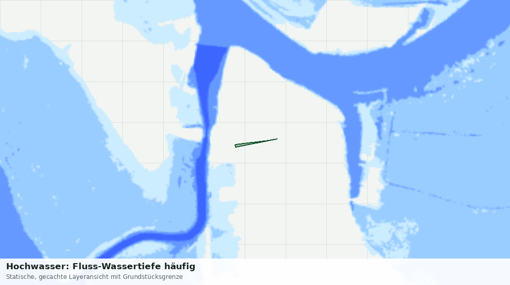 Statische Kartenansicht: Hochwasser: Fluss-Wassertiefe häufig