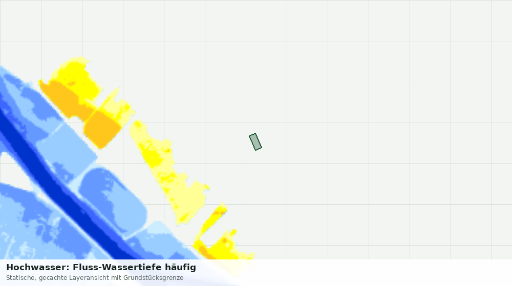 Statische Kartenansicht: Hochwasser: Fluss-Wassertiefe häufig