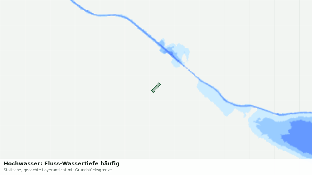 Statische Kartenansicht: Hochwasser: Fluss-Wassertiefe häufig