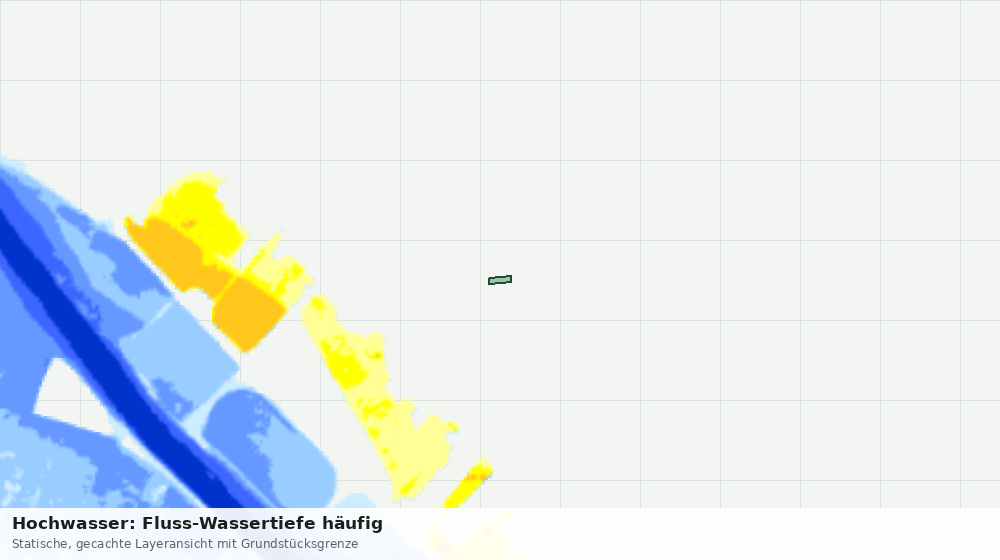 Statische Kartenansicht: Hochwasser: Fluss-Wassertiefe häufig