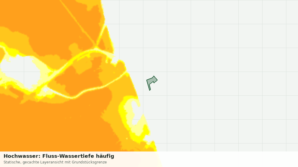 Statische Kartenansicht: Hochwasser: Fluss-Wassertiefe häufig