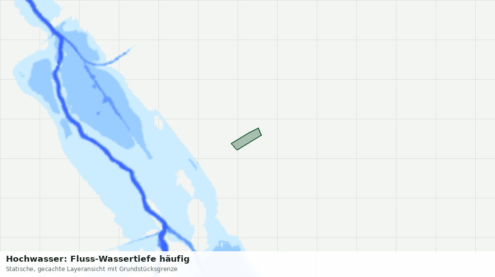 Statische Kartenansicht: Hochwasser: Fluss-Wassertiefe häufig