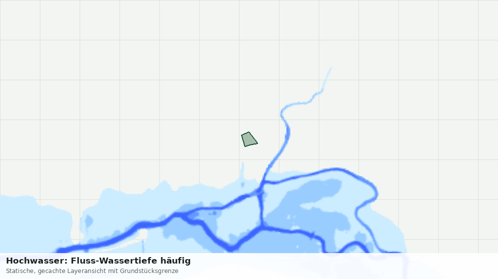 Statische Kartenansicht: Hochwasser: Fluss-Wassertiefe häufig