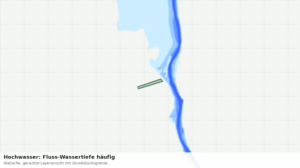 Statische Kartenansicht: Hochwasser: Fluss-Wassertiefe häufig