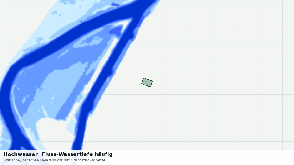 Statische Kartenansicht: Hochwasser: Fluss-Wassertiefe häufig