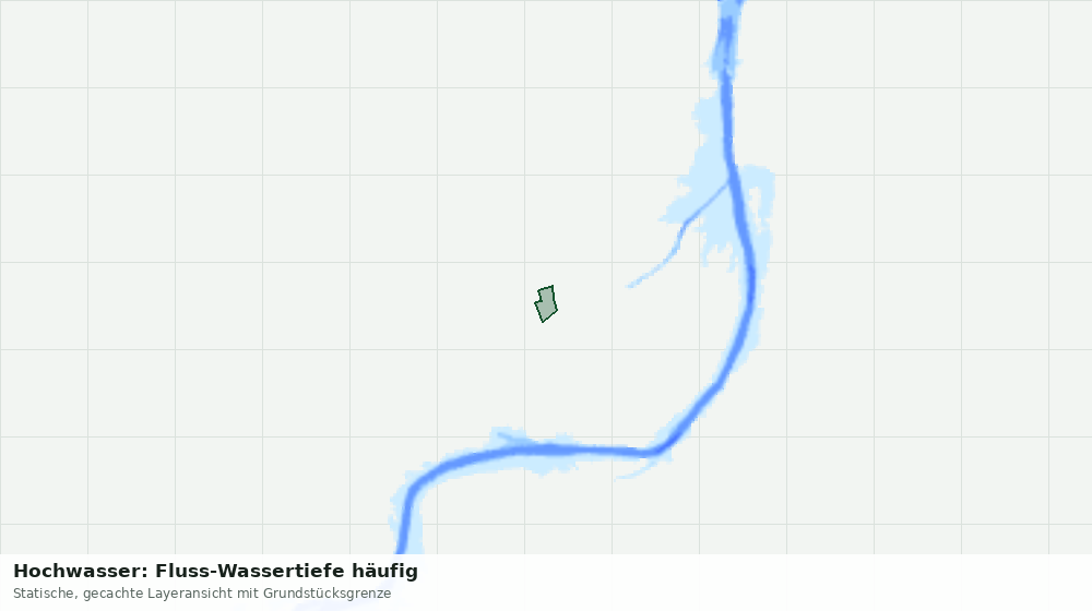 Statische Kartenansicht: Hochwasser: Fluss-Wassertiefe häufig