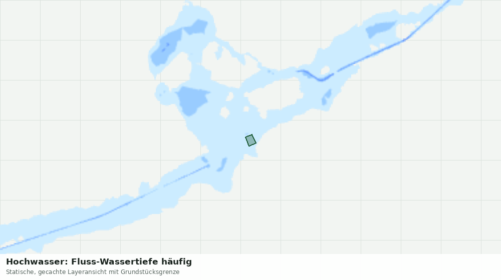 Statische Kartenansicht: Hochwasser: Fluss-Wassertiefe häufig