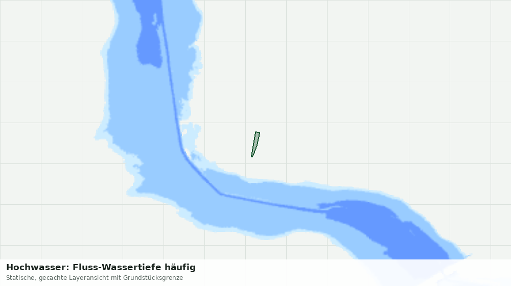 Statische Kartenansicht: Hochwasser: Fluss-Wassertiefe häufig