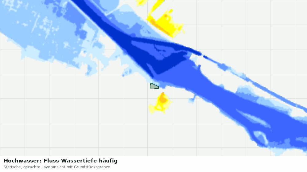 Statische Kartenansicht: Hochwasser: Fluss-Wassertiefe häufig