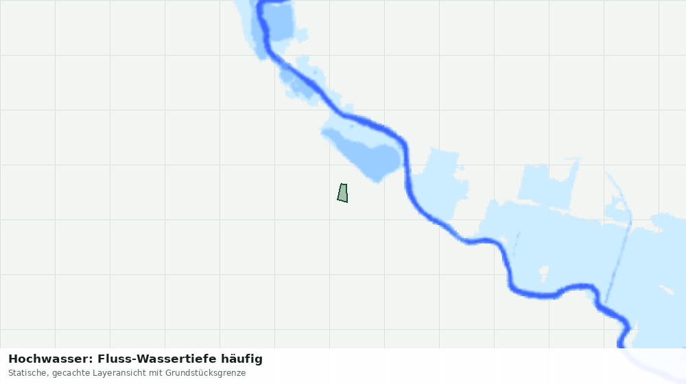 Statische Kartenansicht: Hochwasser: Fluss-Wassertiefe häufig