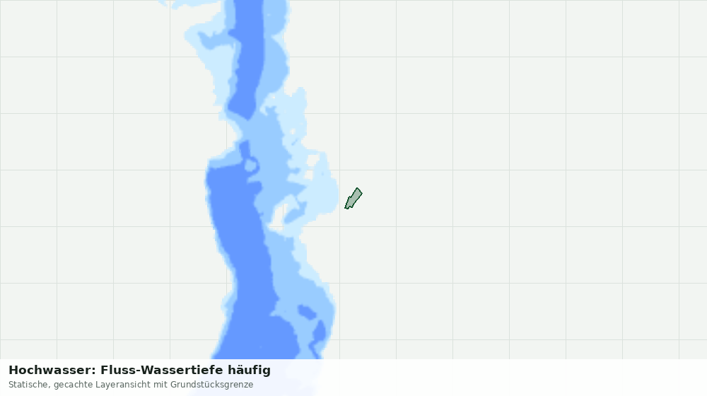 Statische Kartenansicht: Hochwasser: Fluss-Wassertiefe häufig