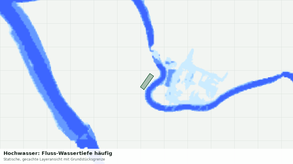 Statische Kartenansicht: Hochwasser: Fluss-Wassertiefe häufig