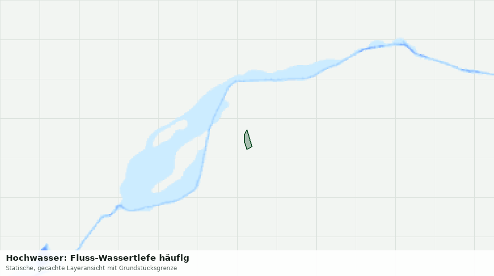Statische Kartenansicht: Hochwasser: Fluss-Wassertiefe häufig