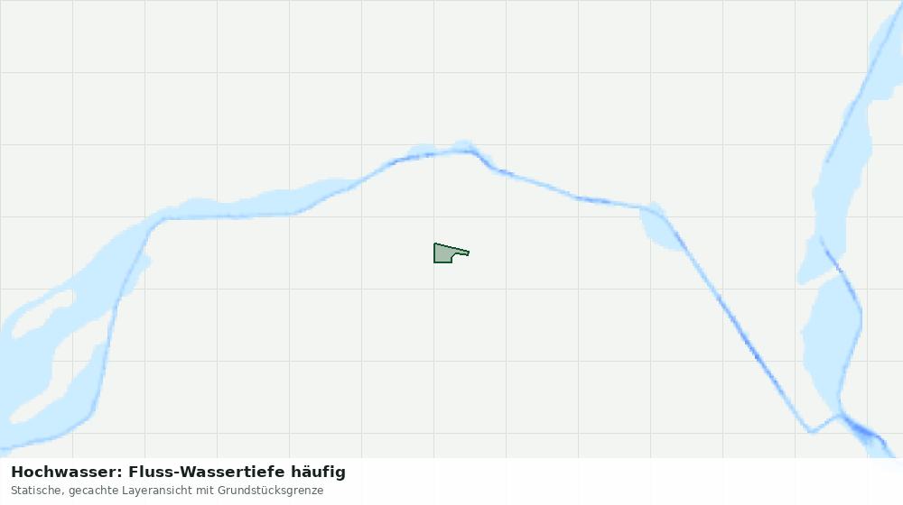 Statische Kartenansicht: Hochwasser: Fluss-Wassertiefe häufig