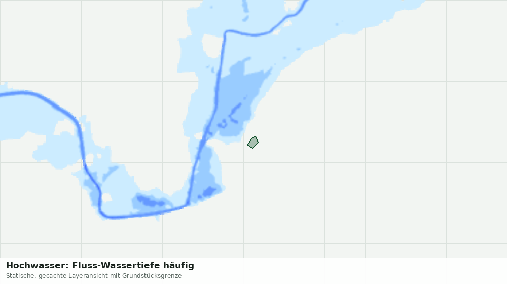 Statische Kartenansicht: Hochwasser: Fluss-Wassertiefe häufig