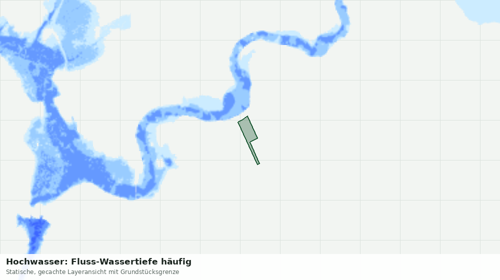 Statische Kartenansicht: Hochwasser: Fluss-Wassertiefe häufig