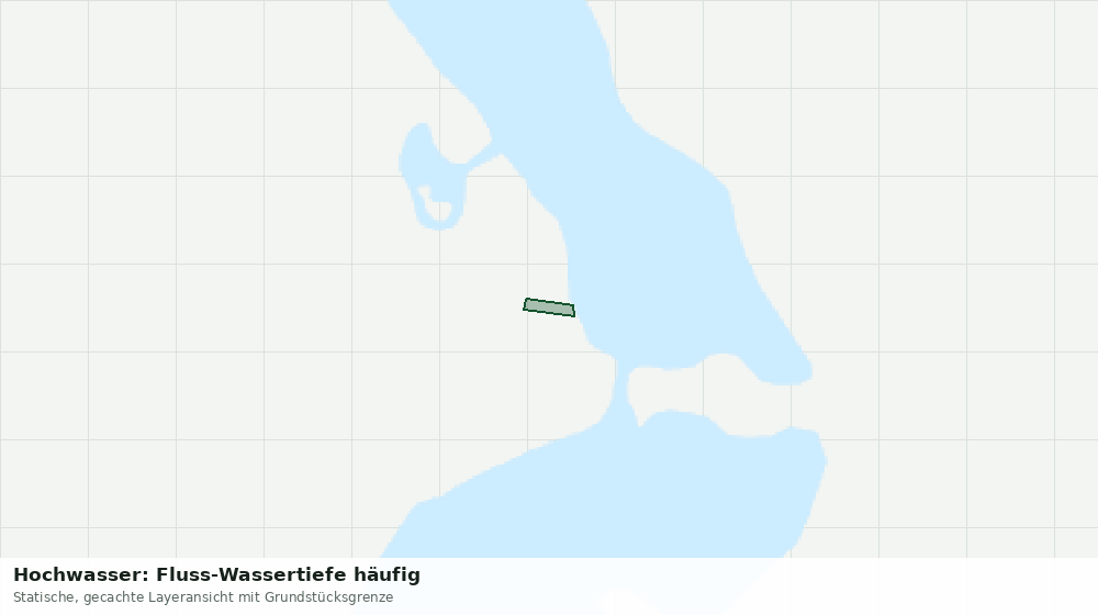 Statische Kartenansicht: Hochwasser: Fluss-Wassertiefe häufig