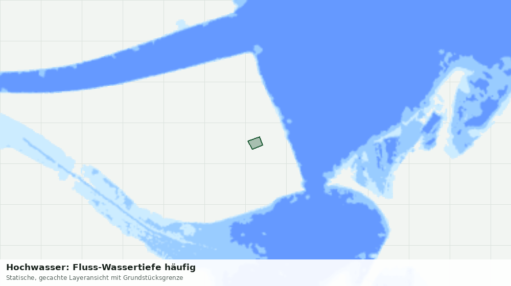 Statische Kartenansicht: Hochwasser: Fluss-Wassertiefe häufig
