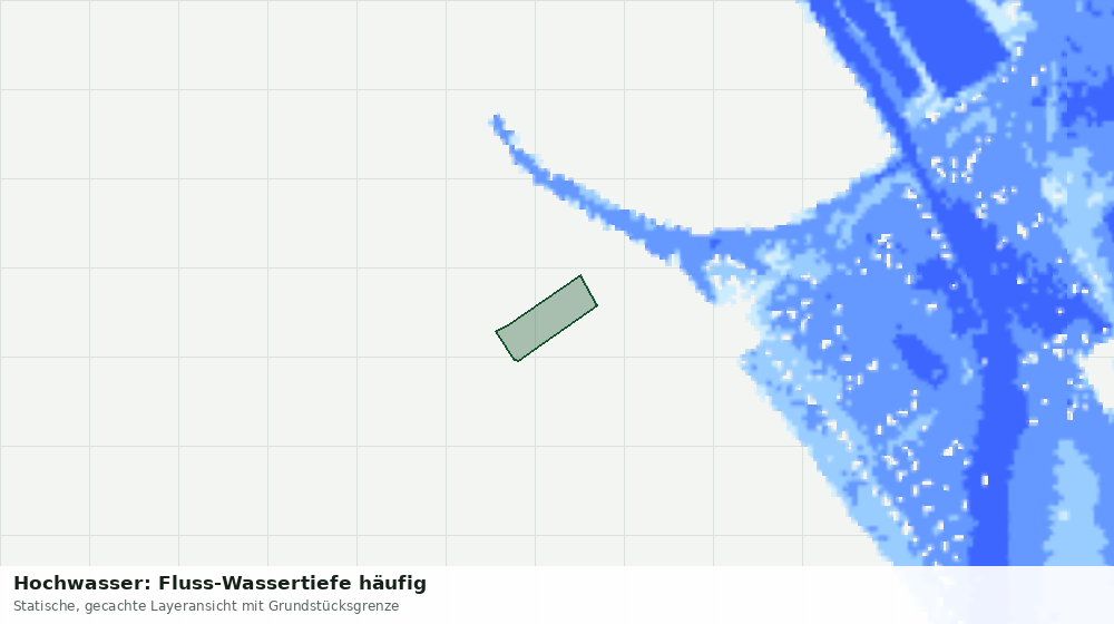 Statische Kartenansicht: Hochwasser: Fluss-Wassertiefe häufig