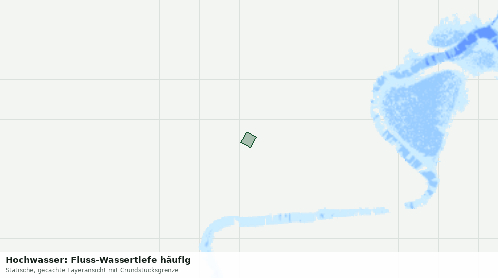 Statische Kartenansicht: Hochwasser: Fluss-Wassertiefe häufig