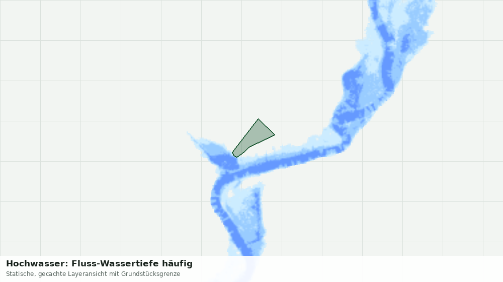Statische Kartenansicht: Hochwasser: Fluss-Wassertiefe häufig