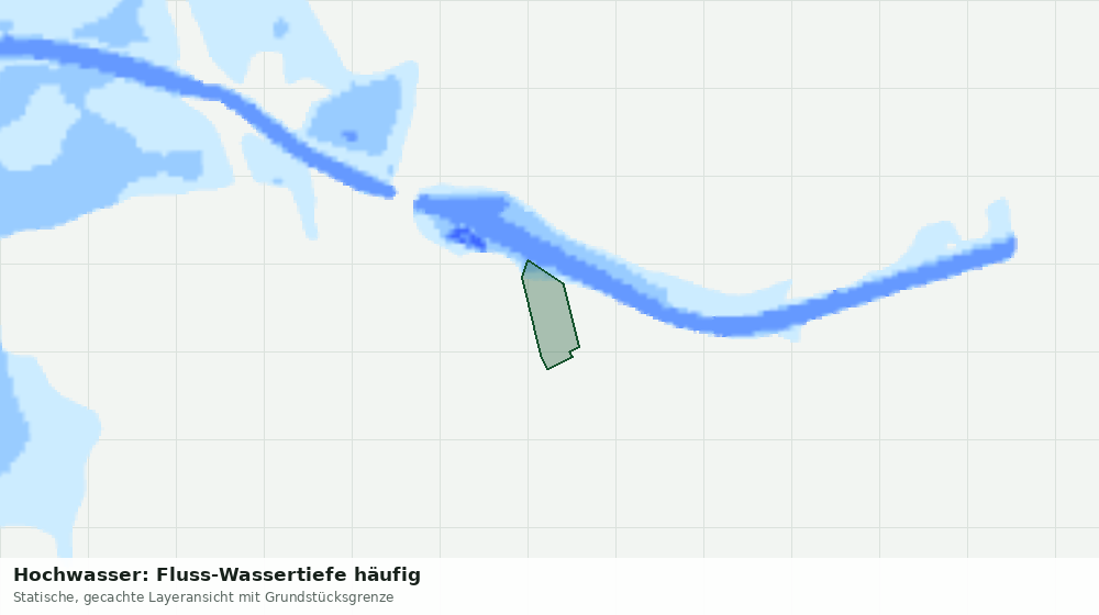 Statische Kartenansicht: Hochwasser: Fluss-Wassertiefe häufig
