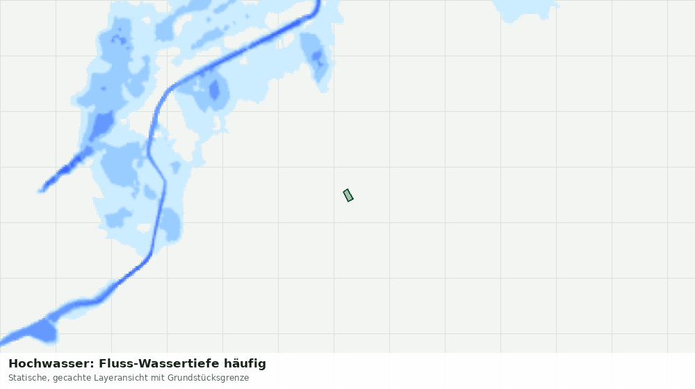 Statische Kartenansicht: Hochwasser: Fluss-Wassertiefe häufig